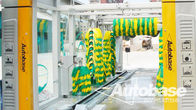 Car wash equipment with three drying blower fans, rollover wash systems
